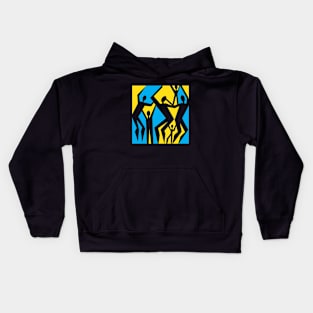 Tribal Trance Dancers Kids Hoodie